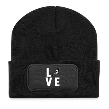 Magpies Magpie - Recycled Patch Beanie - black - Front
