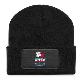 Jeux de poker de casino - Beanie recyclé à patch - noir - Devant