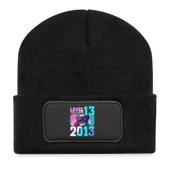 13. Geburtstag Gaming Gamer - Recycelte Patch Beanie - Schwarz - Vorne
