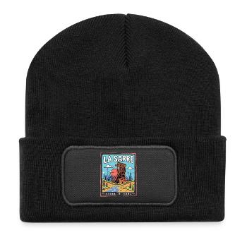 Saarland - La Sarre Stahl & Seele - Recycelte Patch Beanie - Schwarz - Vorne