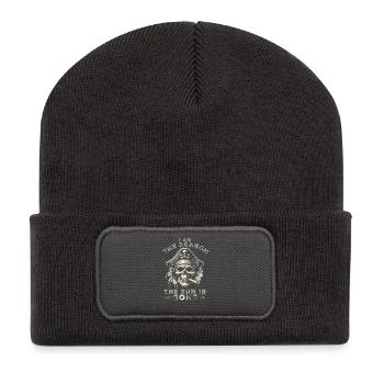 Crâne de pirate drôle, je suis la raison pour laquelle le rhum a disparu - Beanie recyclé à patch - charbon - Devant