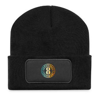 8e anniversaire Garçon Fille Légende Officielle 8 - Beanie recyclé à patch - noir - Devant