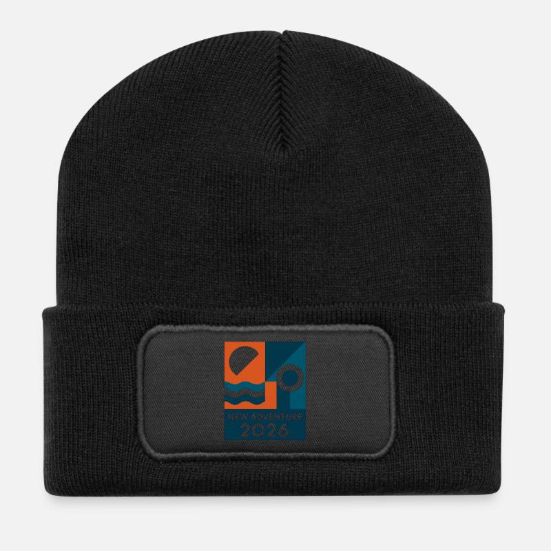 Nouvelle Aventure 2026 - Beanie recyclé à patch - noir