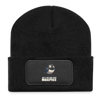 Magpies Magpie - Recycled Patch Beanie - black - Front