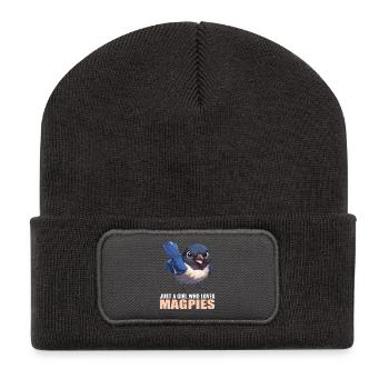 Elstern Elster - Recycelte Patch Beanie - Dunkelgrau - Vorne