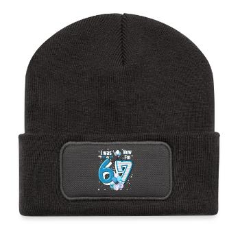 I was 6 Now Im 7 Birthday Shirt Kids 7 Birthday - Beanie recyclé à patch - charbon - Devant