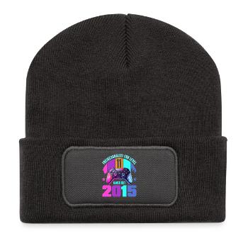 11. Geburtstag Junge Mädchen - Recycelte Patch Beanie - Dunkelgrau - Vorne