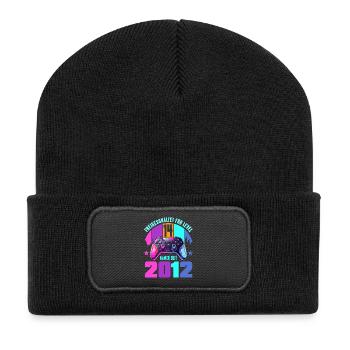14. Geburtstag Junge Mädchen - Recycelte Patch Beanie - Schwarz - Vorne