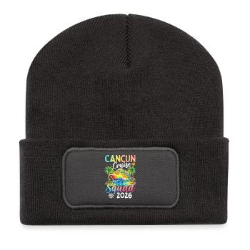 Cancun Cruise Squad 2026 - Recycelte Patch Beanie - Dunkelgrau - Vorne