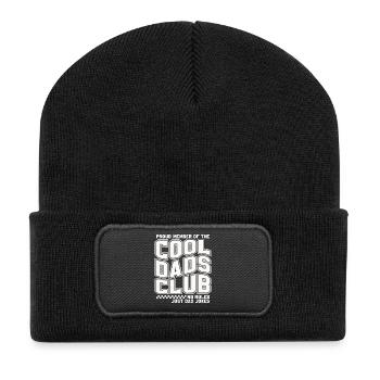 Cool Dads Club - Papa Vatertag Geschenk - Recycelte Patch Beanie - Schwarz - Vorne