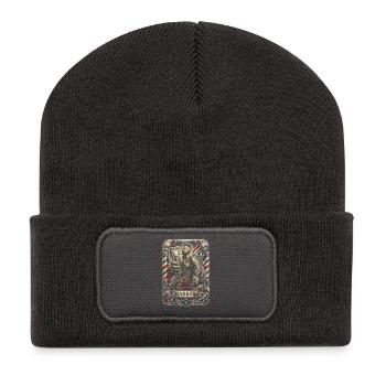 Barber Barbier - Beanie recyclé à patch - charbon - Devant