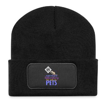 Rat, house rat, rat owner, rat lover - Recycled Patch Beanie - black - Front
