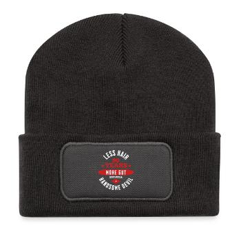 90 Jahre Legende - Recycelte Patch Beanie - Dunkelgrau - Vorne
