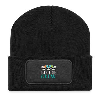 Hip Hop Bunny Crew - Beanie recyclé à patch - noir - Devant