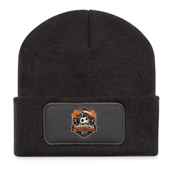 Fußballclub Turbotrainingsverein - Recycelte Patch Beanie - Dunkelgrau - Vorne