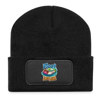 Float First, Later - Recycled Patch Beanie - black - Front