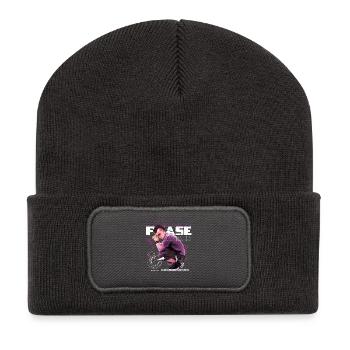 Punk pour un jour c’est encore une phase - Beanie recyclé à patch - charbon - Devant