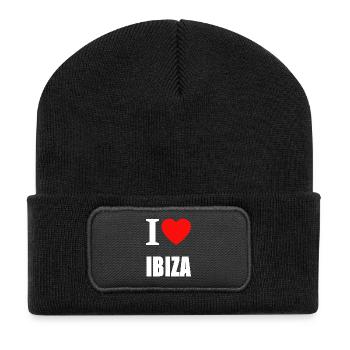 Ibiza Heart Love Graphic Tee - Recycled Patch Beanie - black - Front