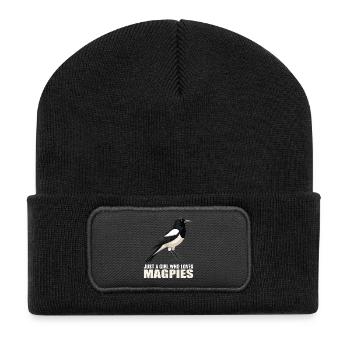 Magpies Magpie - Recycled Patch Beanie - black - Front