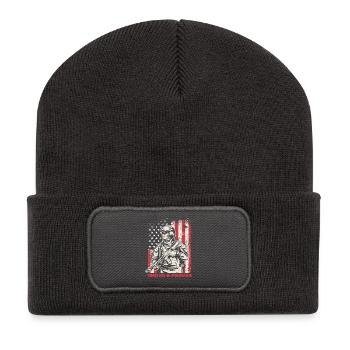 Veterans Day for Republicans - Recycled Patch Beanie - dark grey - Front