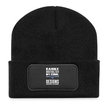Facilement distrait par l’impression 3D au filament cool - Beanie recyclé à patch - noir - Devant