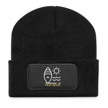 Mor Bras - Recycled Patch Beanie - black - Front