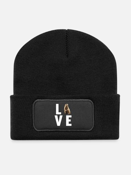 Murmeltiere Murmeltier - Recycelte Patch Beanie - Schwarz