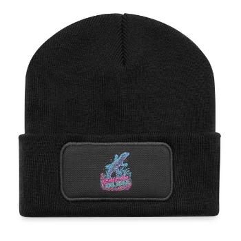 Bouldering Bold Bolder Boulderer - Recycled Patch Beanie - black - Front