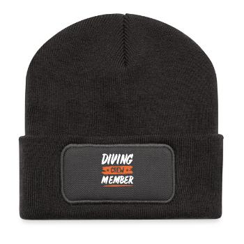 Drinking Crew - Recycelte Patch Beanie - Dunkelgrau - Vorne