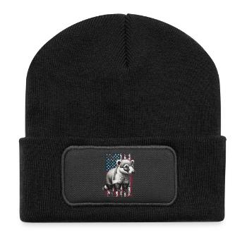 Coati US Nasenbär - Recycled Patch Beanie - black - Front