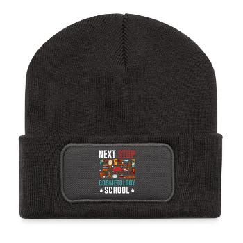 Next Stop Cosmetology School - Recycled Patch Beanie - dark grey - Front
