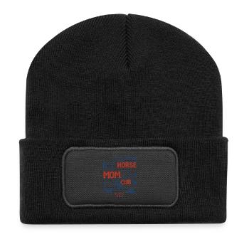 Chemise du club de maman de chiens La vie est meilleure avec les chiens - Beanie recyclé à patch - noir - Devant