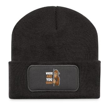 Bigfoot Vue Où vas-tu - Beanie recyclé à patch - charbon - Devant