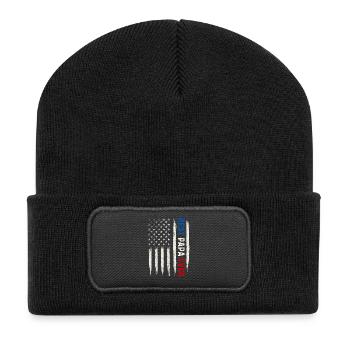 Meilleur Papa Père Famille Grand-père Grand-père - Beanie recyclé à patch - noir - Devant