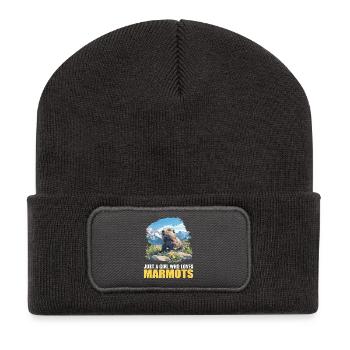 Marmots Groundhog - Recycled Patch Beanie - dark grey - Front