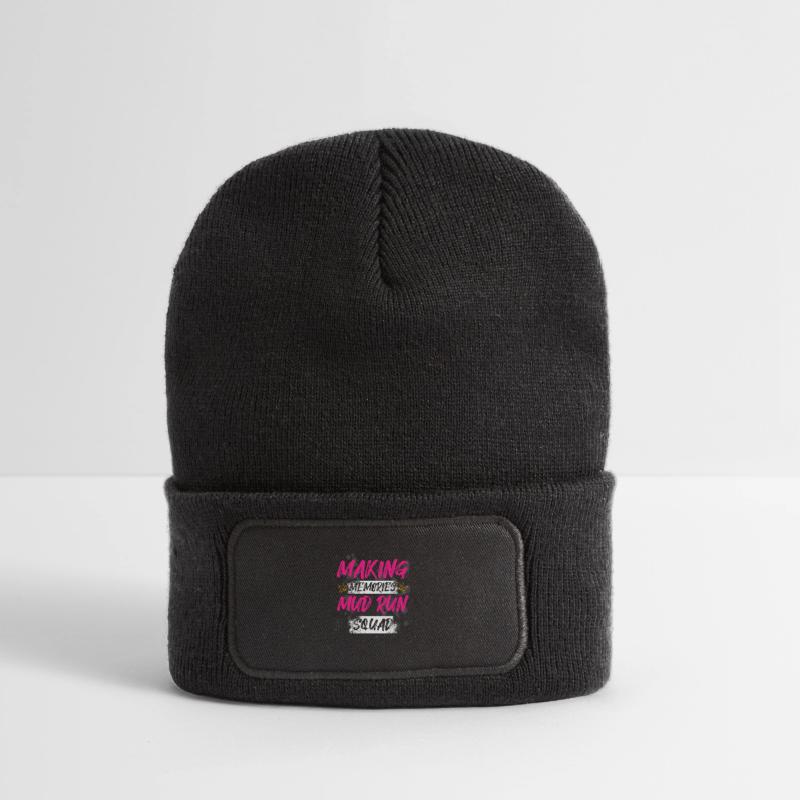Équipe de course dans la boue Schlammlauf Course boueuse Beanie recyclé à patch