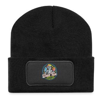 Squelette de la taxe du père : frites et soda - Beanie recyclé à patch - noir - Devant