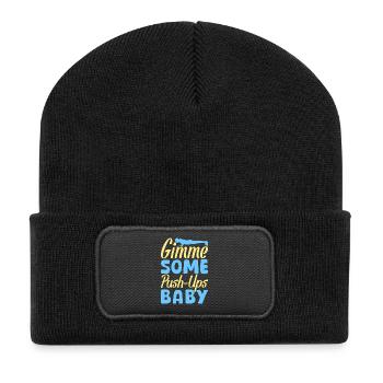 Fitness Fanatics Gimme Some Push-Ups Calisthenics - Recycled Patch Beanie - black - Front