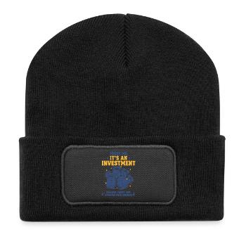 Croyez-moi, c’est un pack booster de cartes d’investissement - Beanie recyclé à patch - noir - Devant