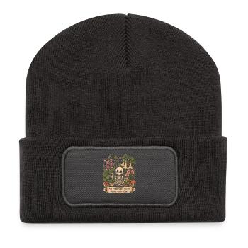 Alle Pflanzen Sind Essbar, Einige Nur Einmal - Recycelte Patch Beanie - Dunkelgrau - Vorne