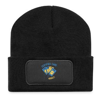 Certified Card Addict Trading Card Booster Pack - Recycled Patch Beanie - black - Front