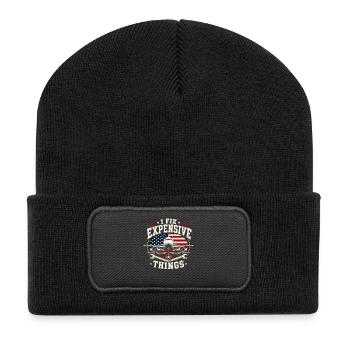 Technicien aéronautique maintenance Aviation - Beanie recyclé à patch - noir - Devant