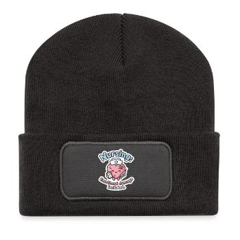Infirmière qui dit drôle – Kawaii Care - Beanie recyclé à patch - charbon - Devant