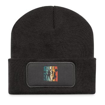 Cheer Cheerleader Sport Mädchen - Recycelte Patch Beanie - Dunkelgrau - Vorne