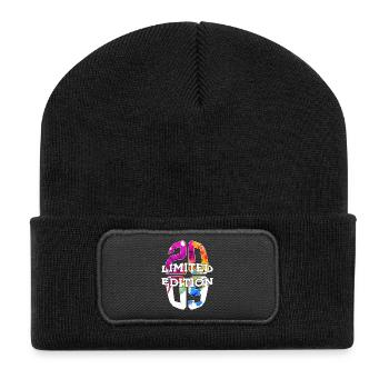 LIMITED EDITION 2009 17 JAHRE 17. GEBURTSTAG - Recycelte Patch Beanie - Schwarz - Vorne