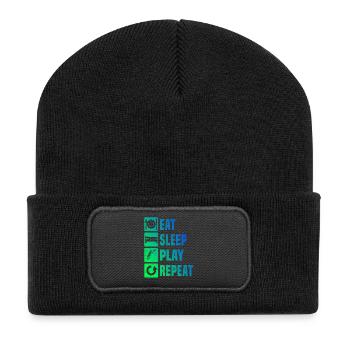 Gift idea for a tennis with tennis - Recycled Patch Beanie - black - Front