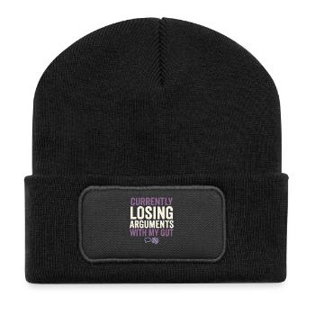 Maladie de Crohn, maladie de Crohn, Ibd-krieger - Beanie recyclé à patch - noir - Devant