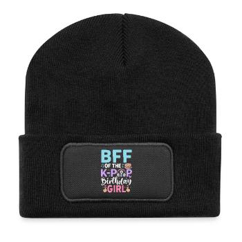 BFF of The K-Pop Birthday Girl - Recycled Patch Beanie - black - Front