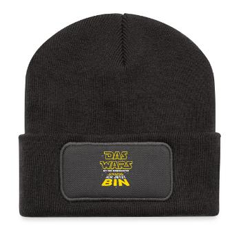 Schulkind - Einschulung - Erstklässler - Recycelte Patch Beanie - Dunkelgrau - Vorne