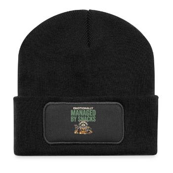 Raccoon Funny - Recycled Patch Beanie - black - Front